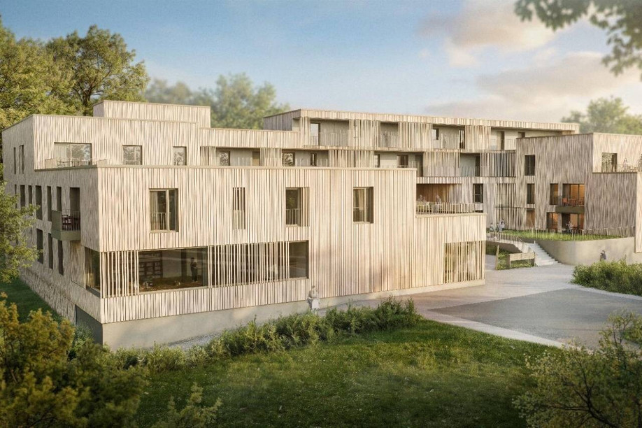 The project involves the construction of 27 affordable rental homes in the Wunnen am Park neighbourhood. (Illustration: Fonds du logement)