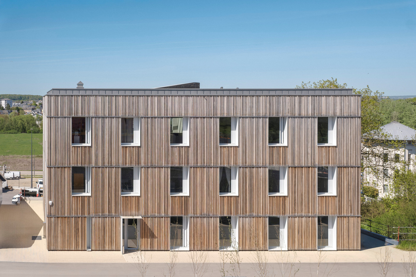 The Dellizotti S.A. headquarters in Bettembourg, winner of sub-category M within the ‘Building Sustainability’ category at the 2026 Luxembourg Architecture Award.  (Photo: PANCAKE! Photographie)