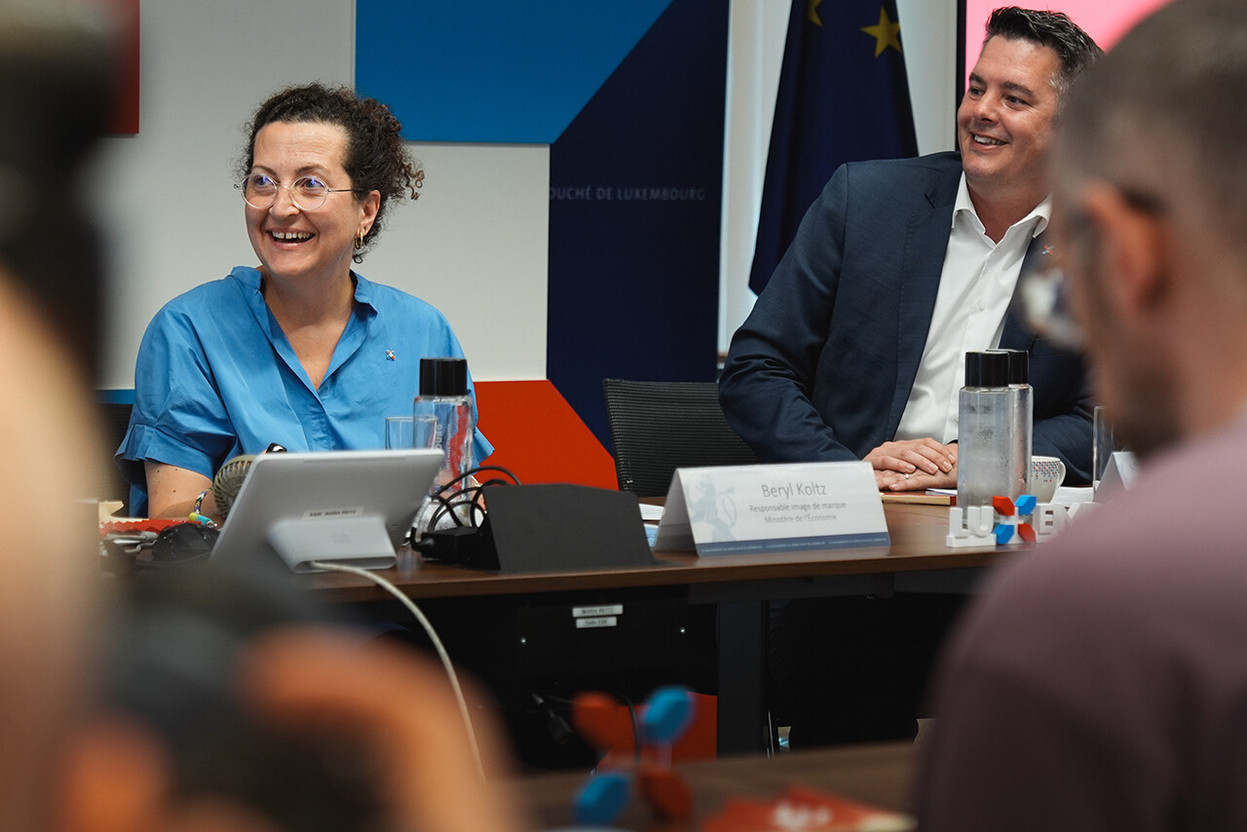 (from left to right) Beryl Koltz, Head of Luxembourg, Let’s Make It Happen; Lex Delles, Minister for the Economy, SMEs, Energy and Tourism. (Photo: MECO)