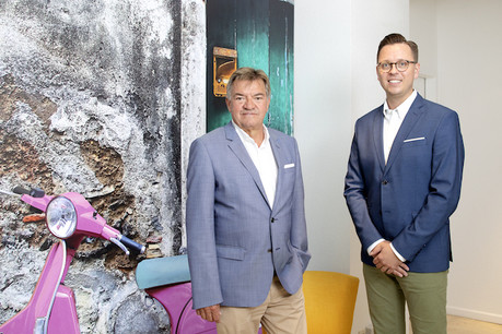 Ghislain Ludwig et Laurent Mathékowitsch vont codiriger l’agence de communication Brain&More. (Photo: brain&more/Olivier Minaire)