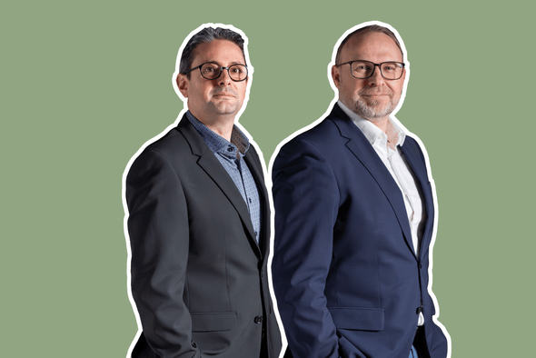 Nicolas Vivarelli, Head of Data & AI, DEEP by POST Group and Fabrice Walek,CEO,  Generali Luxembourg   (Photo: Paperjam)