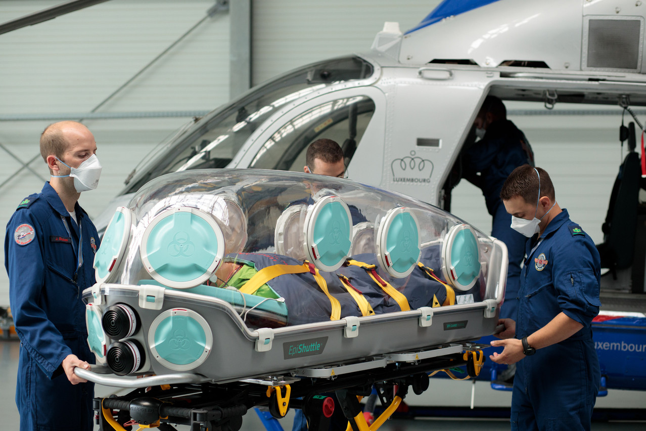 Luxembourg Air Rescue a fait l’acquisition de  son premier epishuttle, d’une valeur de 125.000 euros, grâce à un appel aux dons qui a réuni 160.000 euros. (Photo: Matic Zorman / Maison Moderne)