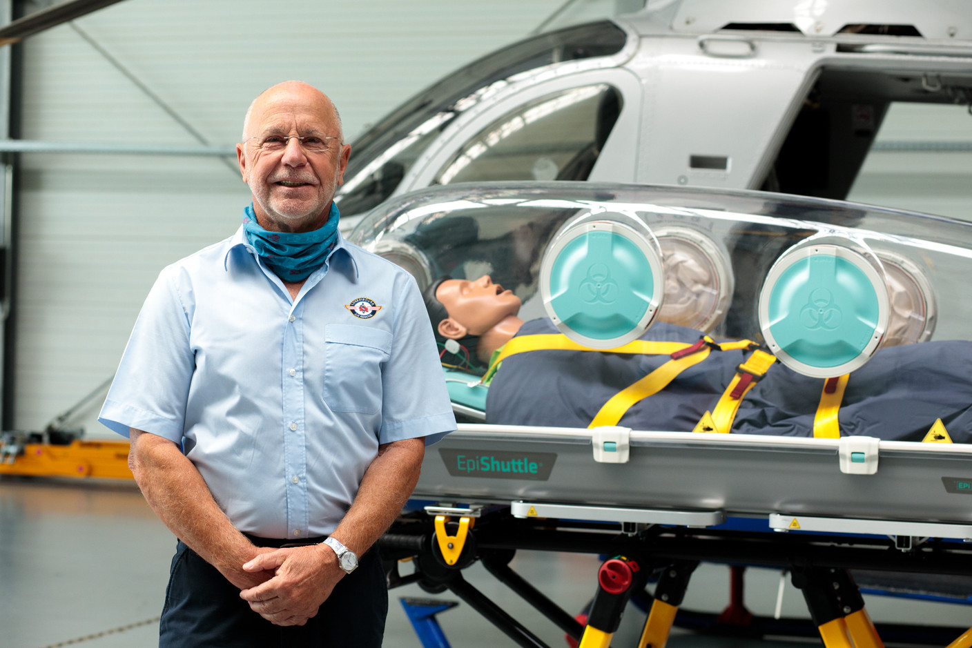 René Closter, président-fondateur de Luxembourg Air Rescue, se félicite de cette acquisition qui permet de gagner en sécurité et en rapidité. (Photo: Matic Zorman / Maison Moderne)