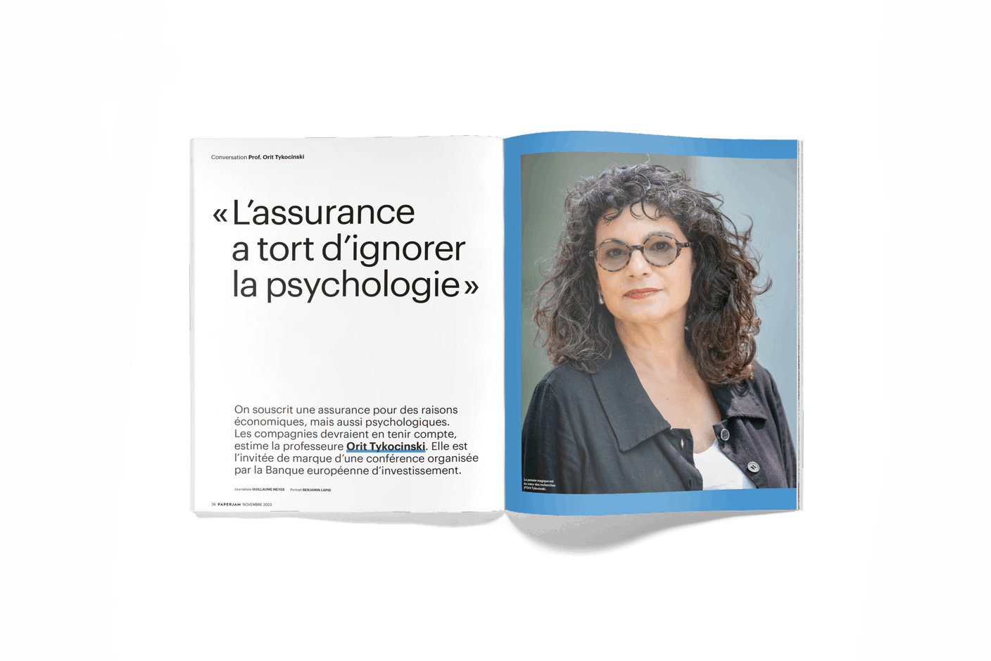 Orit Tykocinski: «L’assurance a tort d’ignorer la psychologie» (Photo: Benjamin Lapid)