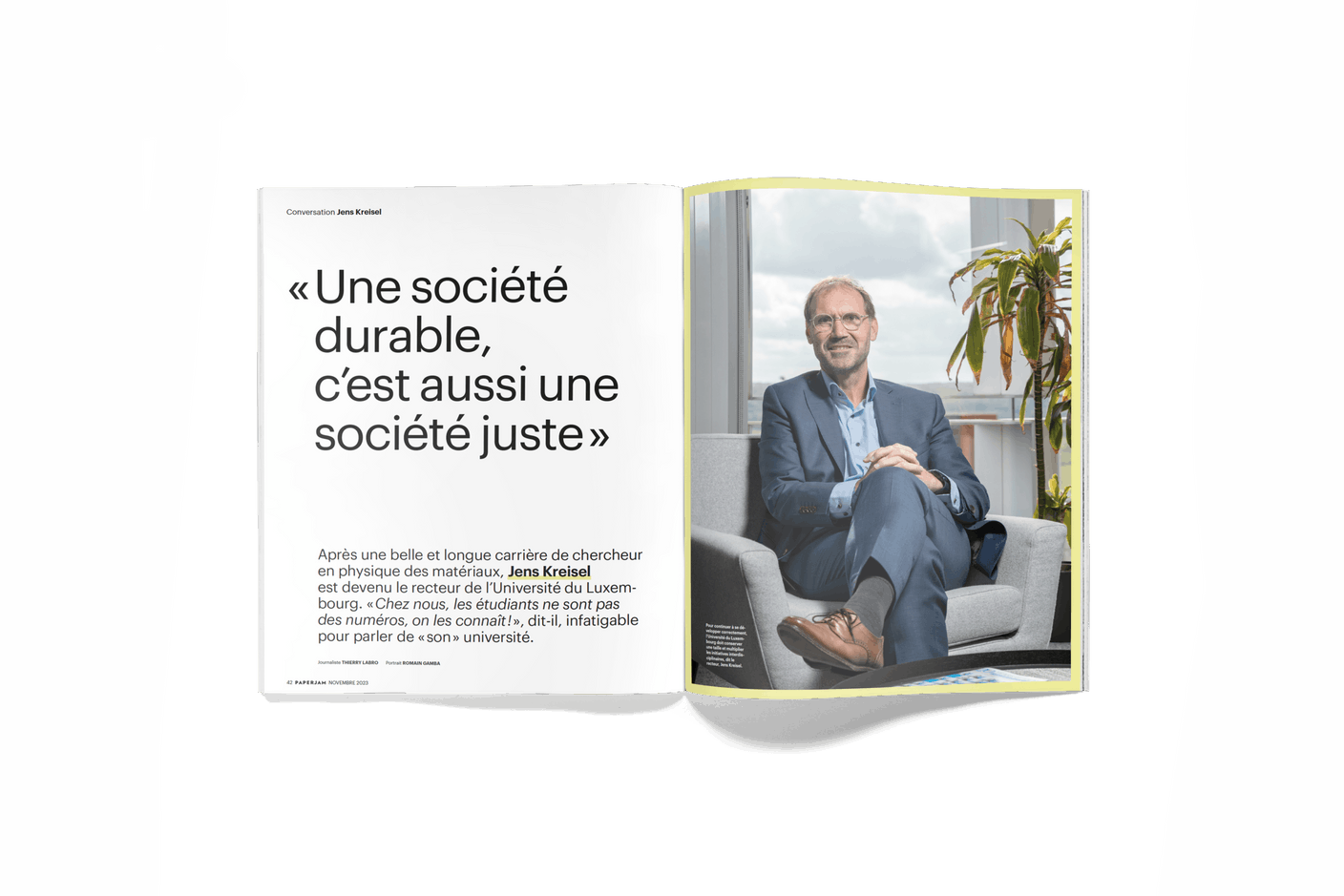 Jens Kreisel: «Une société durable, c’est aussi une société juste» (Photo: Romain Gamba)