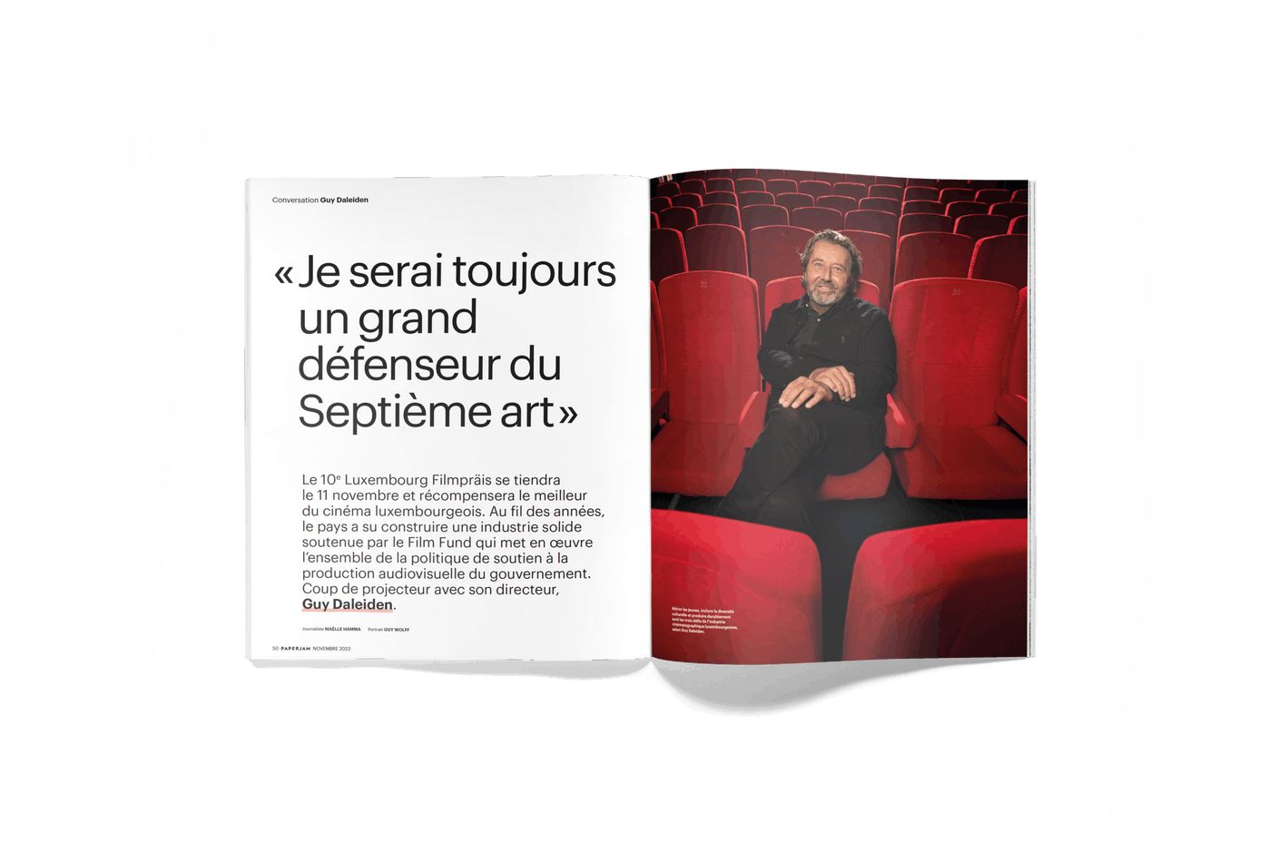 Guy Daleiden: «Je serai toujours un grand défenseur du Septième art» (Photo: Guy Wolff)