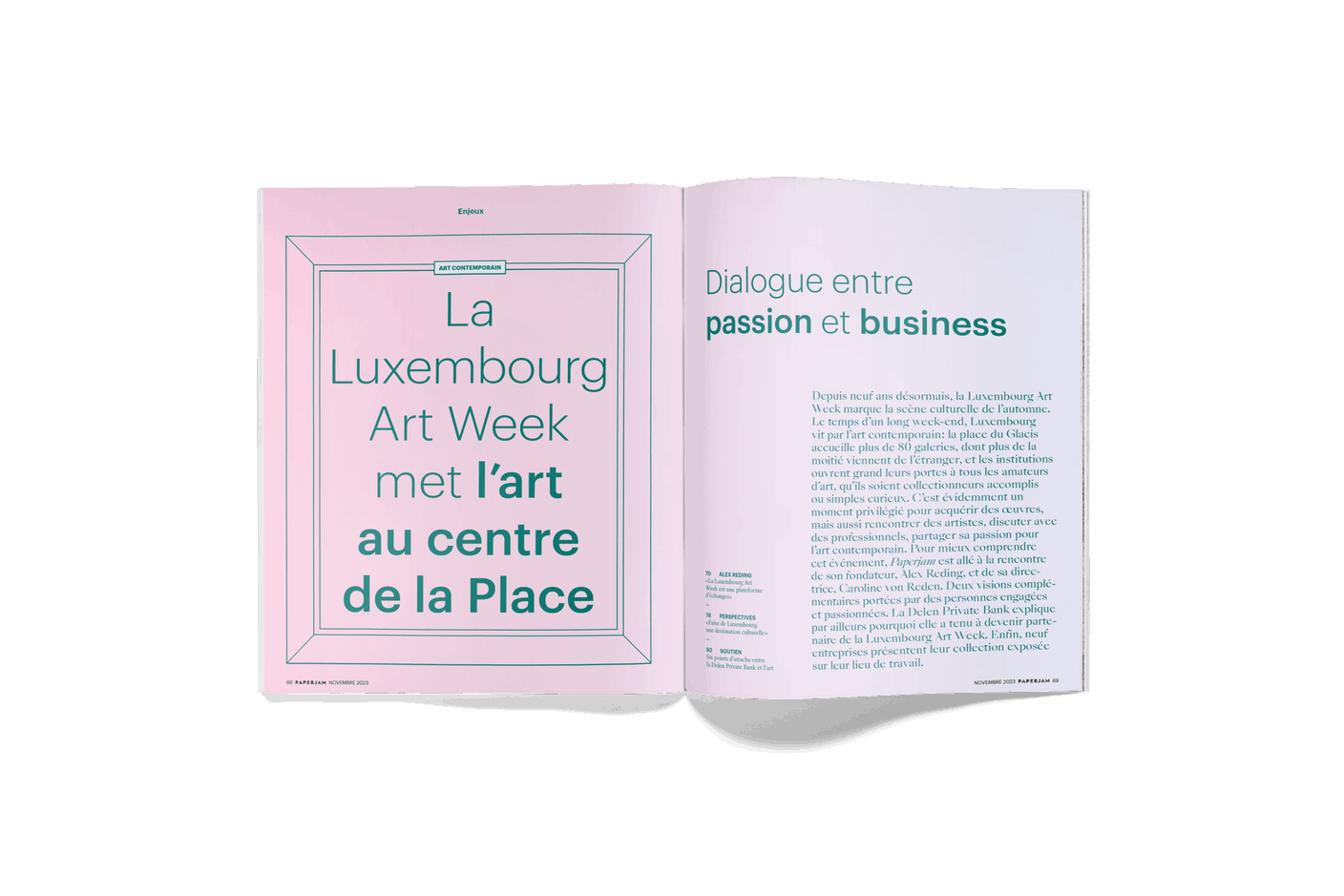 Un dossier enjeux consacré à la Luxembourg Art Week. (Photo: Maison Moderne)