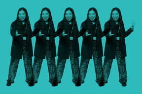 Yao Tong at Luxembourg Art Week. Photo: Maison Moderne