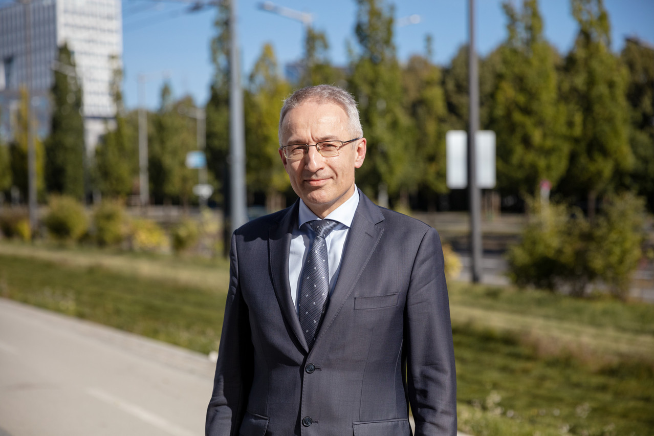 Piotr Zaczek, branch manager and country head Luxembourg, Q Securities, seen in Kirchberg, 23 September 2021. Photo: Romain Gamba / Maison Moderne