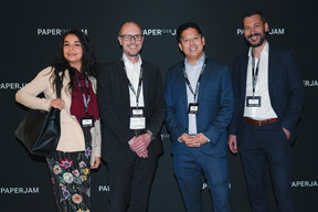Rossella Fedele, Alessandro Di Roberto, (YT Investor Services), Pascal Ruffin (Les Consultants) et Sinan Sar (Hawksford). (Photo : Virginie Willemet/VYou)