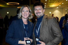 Laura Totaro (Quintet Private Bank) et Giovanni Montenegro (WRM Capital Asset Management). (Photo : Virginie Willemet/VYou)