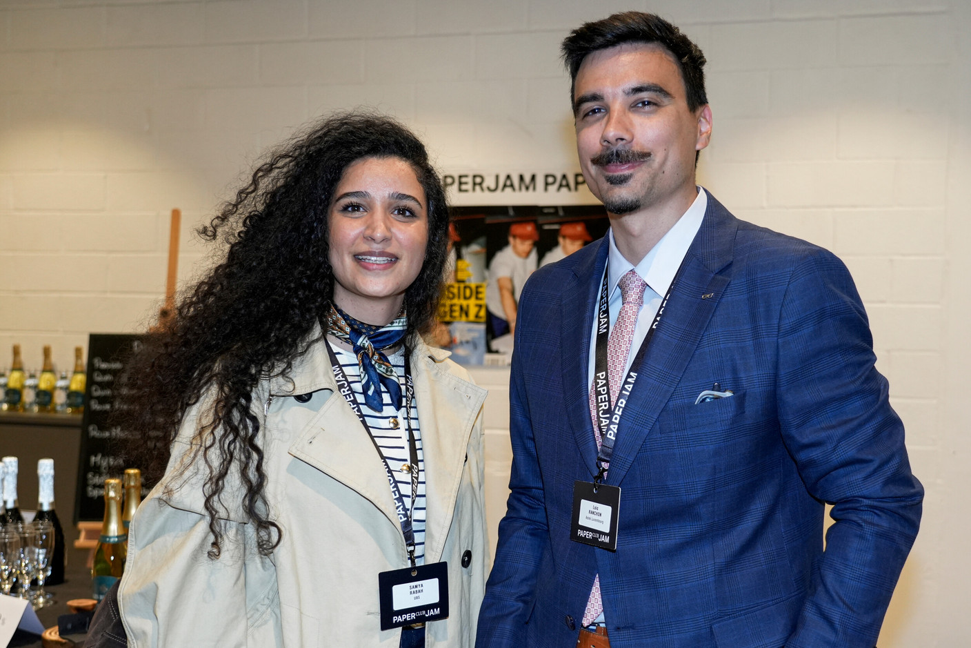 Samya Rabah (UBS) et Loic Ranchon (Astek Luxembourg). (Photo : Virginie Willemet/VYou)
