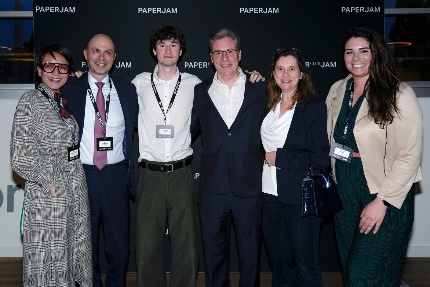 Monica Ramos Da Fonseca (Value & Risk), Bart Speybrouck (Stonehage Fleming Luxembourg) et Alexandre Eber, Marie Magonet et Florence Ri Rioda (Mouvement Luxembourgeois pour la Qualité et l'Excellence). (Photo : Virginie Willemet/VYou)