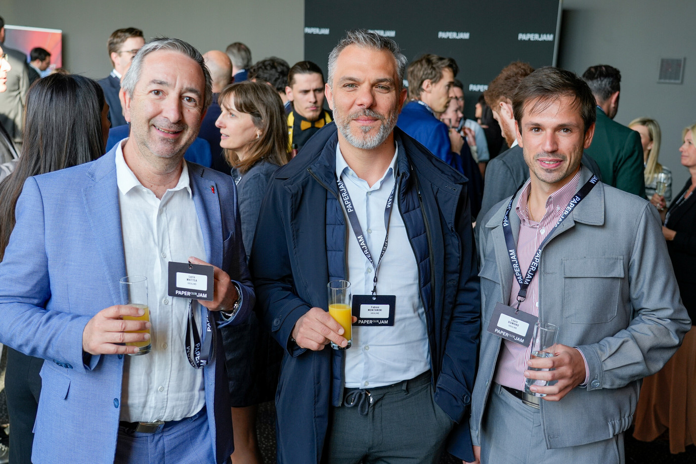 Loris Mattea, Fabien Montanini et Louis Dumond (Wealins). Photo : Virginie Willemet/VYou