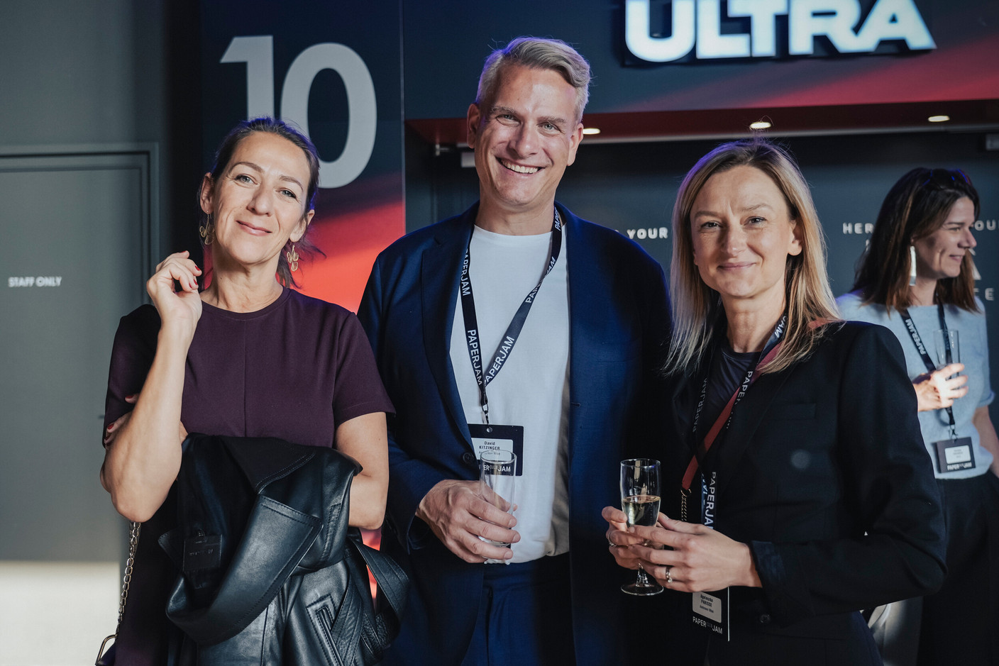 David Kitzinger and Agnieszka Parisse (Anderson Wise) on the right. Photo : Virginie Willemet/VYou