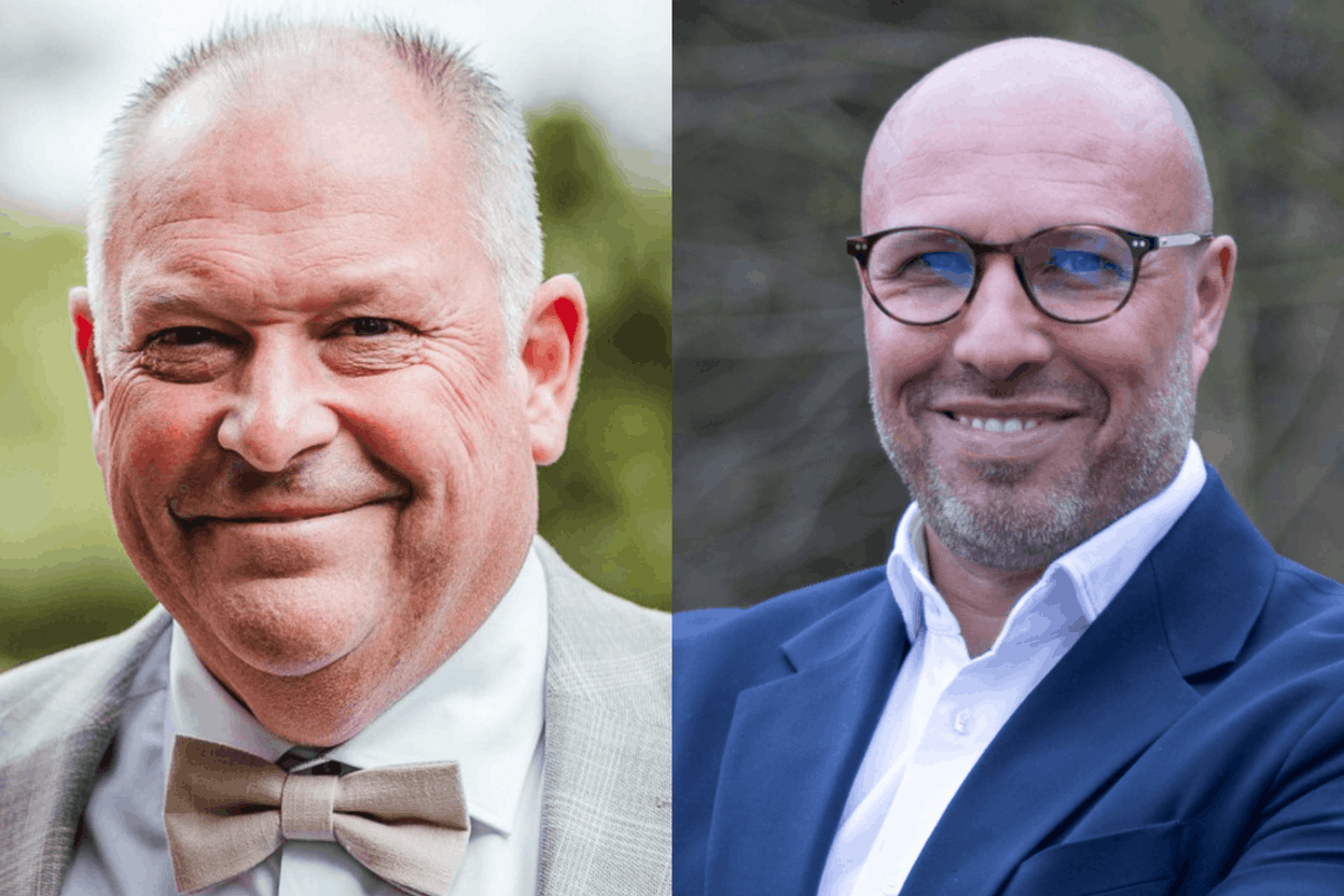Geert Perneel, CEO and Salvatore Di Giacomo managing director at Altez Construction Group.  Photo: Altez Construction Group