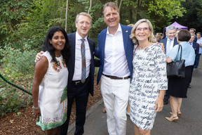 Rik Vandenberghe (Besix) et son épouse Virginie Michielsen (Fedil et présidente de l’URB-BKV). (Photo: Guy Wolff/Maison Moderne)