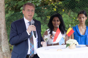 L’ambassadeur belge Thomas Lambert et son épouse Sofie Geeroms. (Photo: Guy Wolff/Maison Moderne)