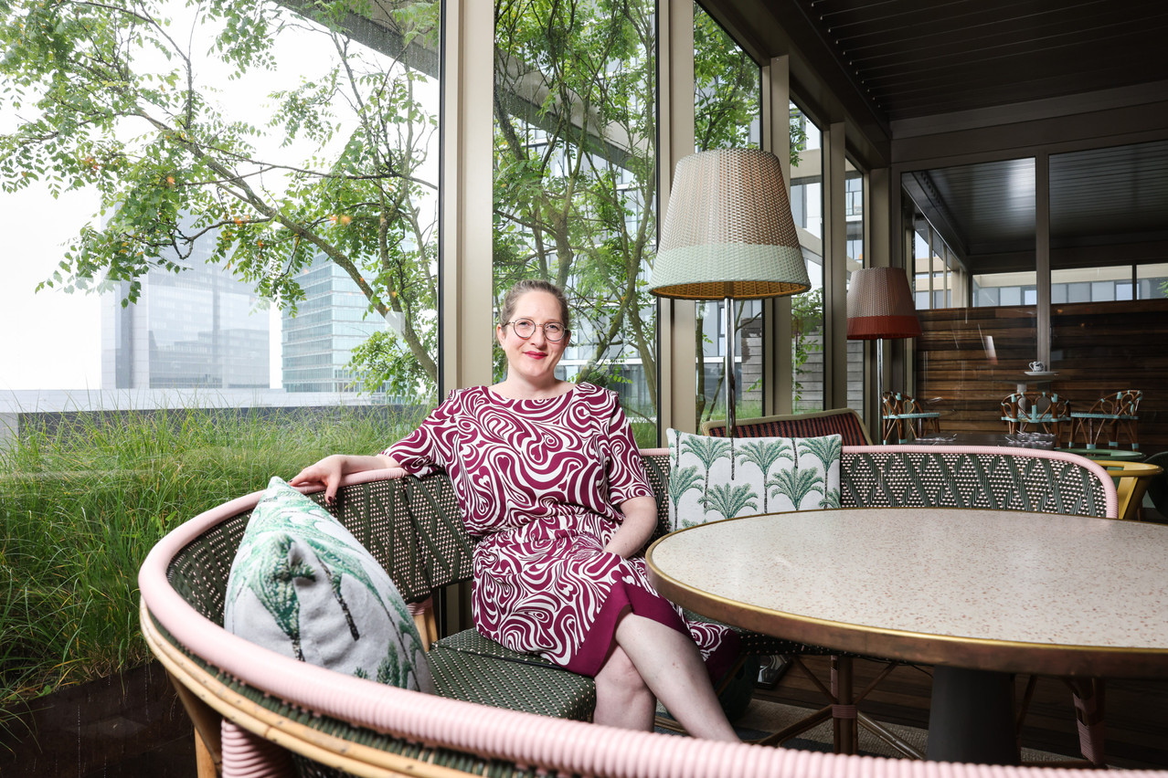 Geneviève Feyt (Belgique) au Mama Shelter Kirchberg. (Photo: Marie Russillo/Maison Moderne)