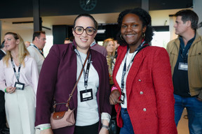 Sabah Seguer (Human Talent Luxembourg) and Julia Amusan (Hello Vocation). (Photo: Virginie Willemet/Vyou)