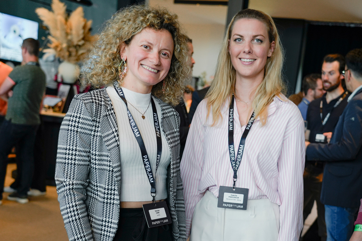 Denise Cane (Luxfly Indoor Skydive) and Camille Procureur (Workplace Well-Being). (Photo: Virginie Willemet/Vyou)