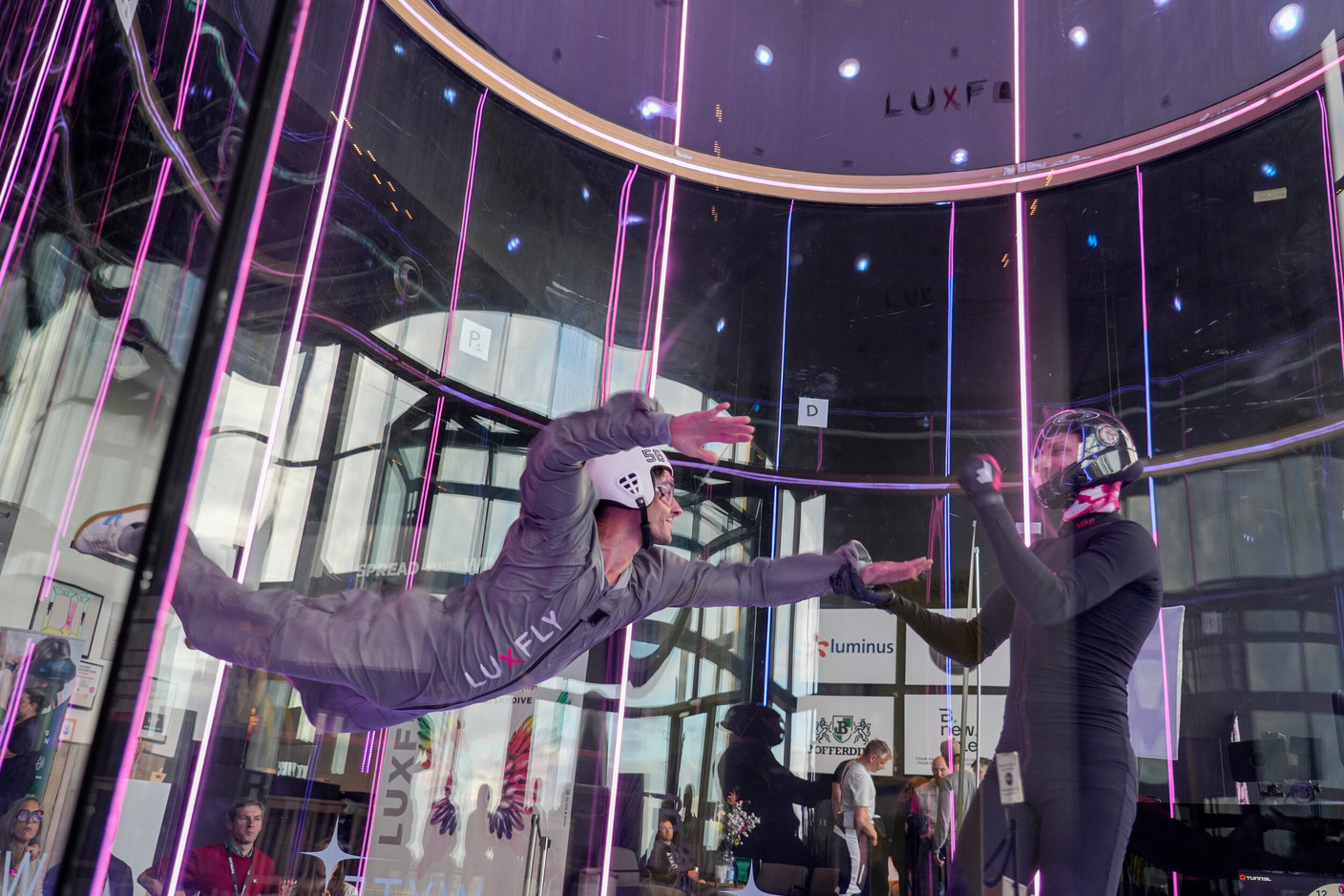 The Paperjam LuxFly Experience event took place on 20 May 2026 at Luxfly Indoor Skydive. (Photo: Virginie Willemet/Vyou)