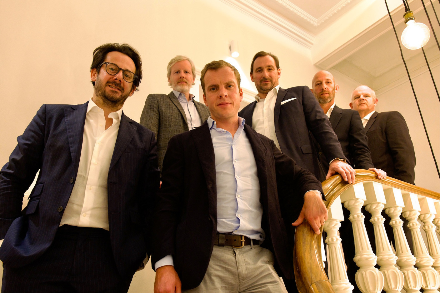 De gauche à droite: Damien Chasseur, Baptiste Hugon, Nicolas Lhoist, Patrick Sermaize, Arnaud Leballeur et Pierre Thomas. B17