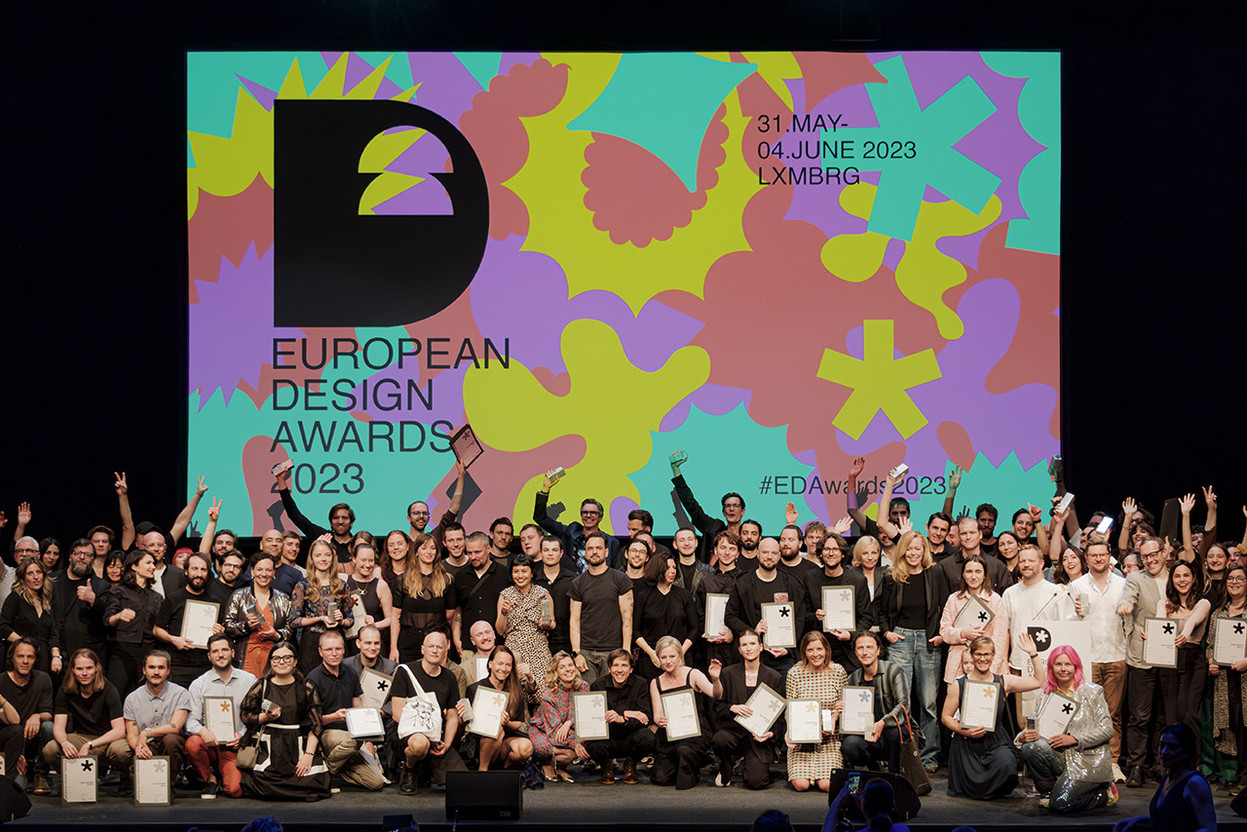 154 projects were honoured at the European Design Awards ceremony in Luxembourg on 3 June.  Photo: Pancake! photography