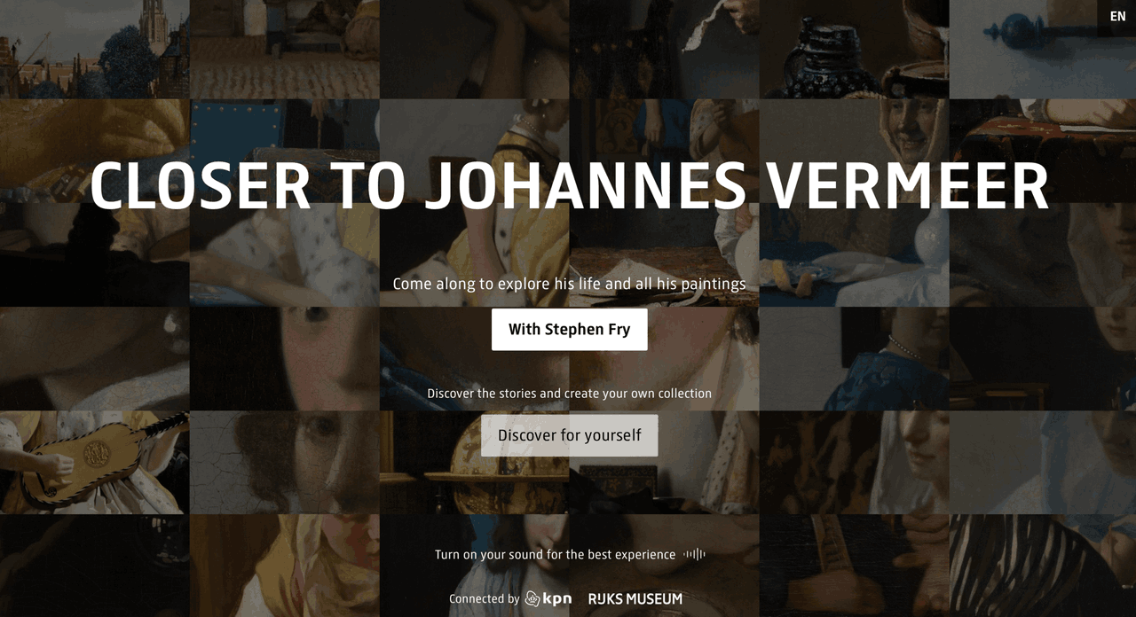 Internet users can explore 28 paintings by Johannes Vermeer. Photo: European Design Awards