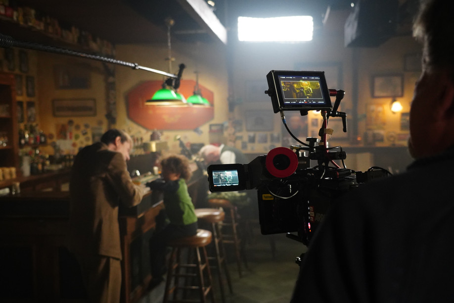 “The Little Duke pub itself, totally constructed in studio, was the best location ever,” said director Andy Bausch. Photo: Paul Thiltges Distributions