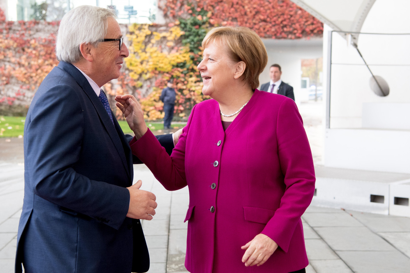 Le 12 novembre 2018, le président de la Commission européenne Jean-Claude Juncker est reçu à Berlin par Angela Merkel. (Photo: EU)