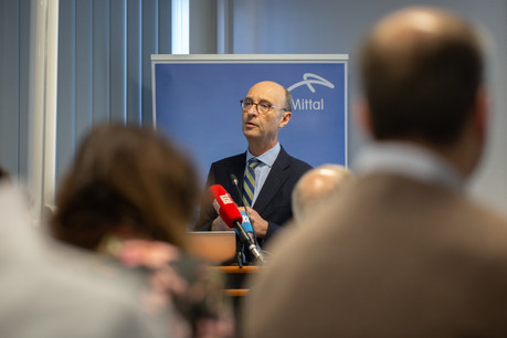 Le président du conseil d’administration d’ArcelorMittal Luxembourg, Michel Wurth, assurait lors de la réception de Nouvel An organisée par ArcelorMittal qu’un accord sur le dossier Ilva serait trouvé entre l’État italien et le premier aciériste mondial dans les semaines qui viennent. (Photo: Romain Gamba)