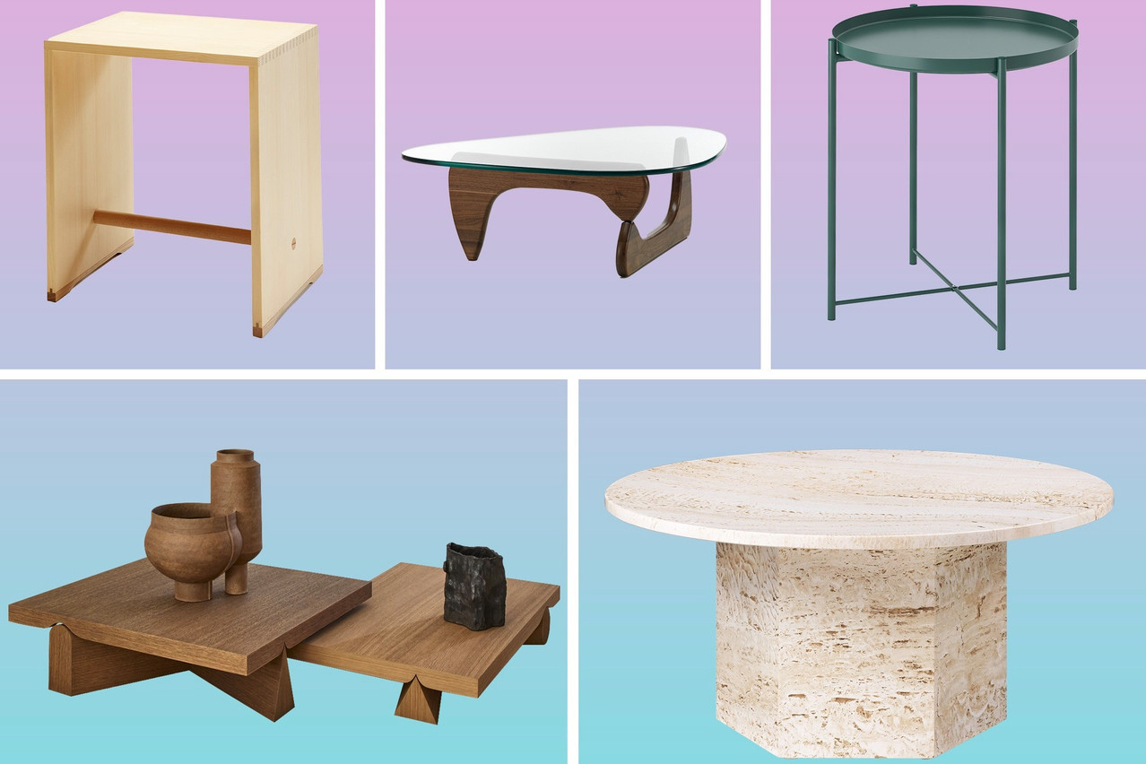 Here’s a selection of Anouck Pesch’s favourite tables. Photos: Delcourt Collection, Ikea, Vitra, Gubi, WB Form