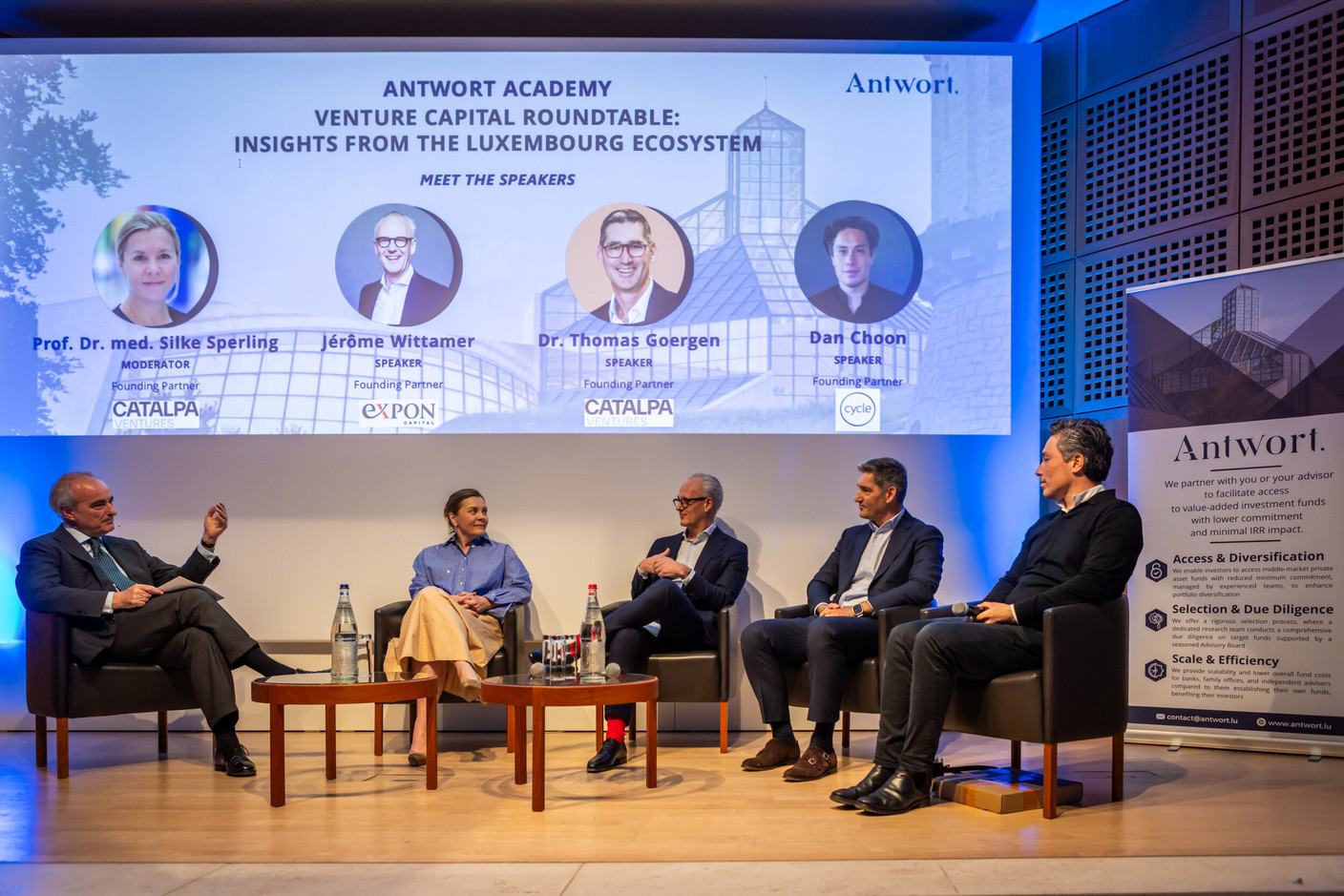 Antwort Capital hosted the second edition of its Investor Day at Mudam Luxembourg, bringing together investors, fund managers and industry professionals for an evening focused on private markets and venture capital. (Photo: Olivier Dessy/www.olivimages.com)