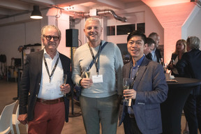 Denis Fellens (InterLycées), Emmanuel Charlier (Savills) et Samuel Xiang (HSBC). ((Photo:Eva Krins/Maison Moderne))