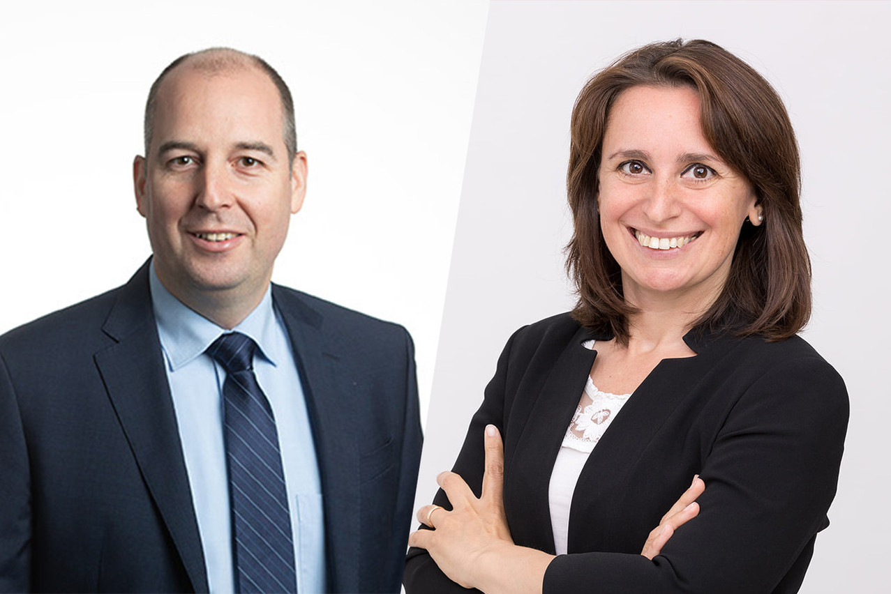 Joerg Oster and Roberta Robustelli from Apex Fund and Corporate Products will join the executive management committee of AFS. Photos: Apex. Montage: Maison Moderne