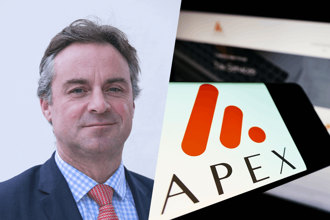 Fund services outfit Apex has acquired Retransform to help provide a single-source platform for real estate investment funds. Pictured (left): Peter Hughes, CEO of Apex Group. Photos: Apex Group, Shutterstock. Montage: Maison Moderne