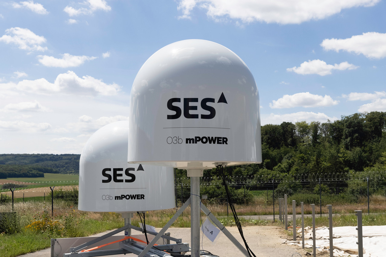 SES’s acquisition of Intelsat was costly, but it transformed the company. Pictured are SES’s O3B Mpower stations in Betzdorf.  Photo: Guy Wolff/Archives