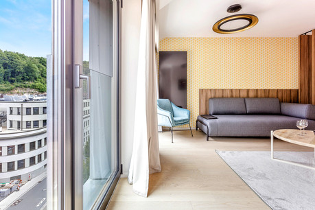 Neudorf House propose 86 appartements privés offrant confort et autonomie.  immophoto.lu, photographe : Neha Poddar