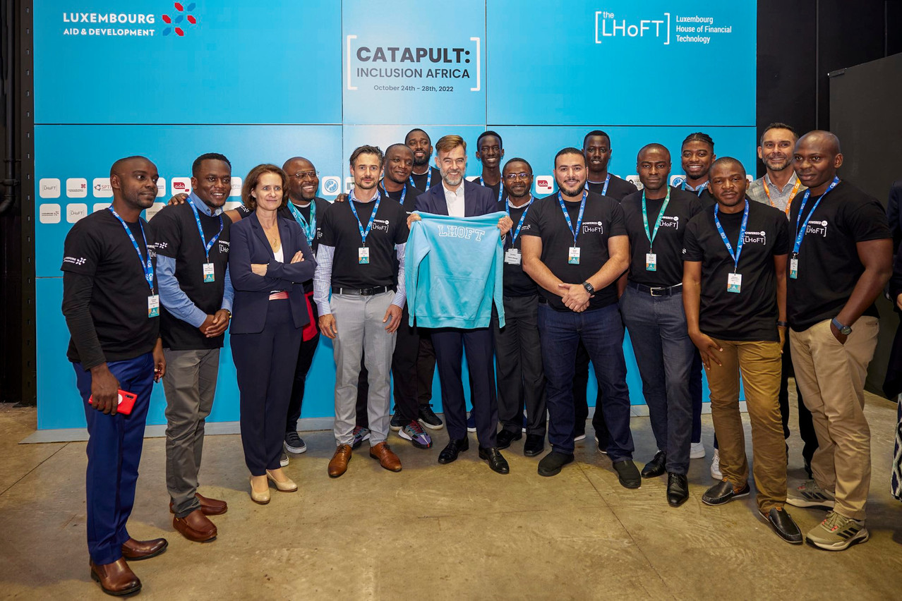 Ten fintech outfits will have networking opportunities with potential partners, investors, microfinance institutions and public financial institutions during this year’s “Catapult: Inclusion Africa” programme, organised by the Luxembourg House of Financial Technology (Lhoft) with support from Luxembourg’s foreign ministry. Pictured: 2022 participants. Photo: Lhoft