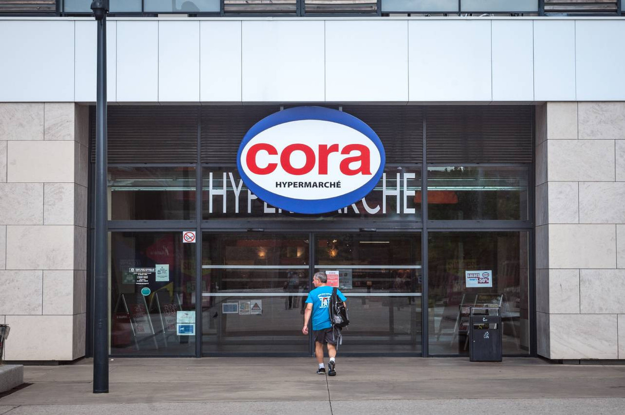 Le magasin Cora de Messancy, situé à la frontière luxembourgeoise, fait partie des sept sites menacés de fermeture. (Photo: Shutterstock)