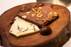 The meal ends on a sweet note with Belgian chocolate. Photo: Guy Wolff/Maison Moderne