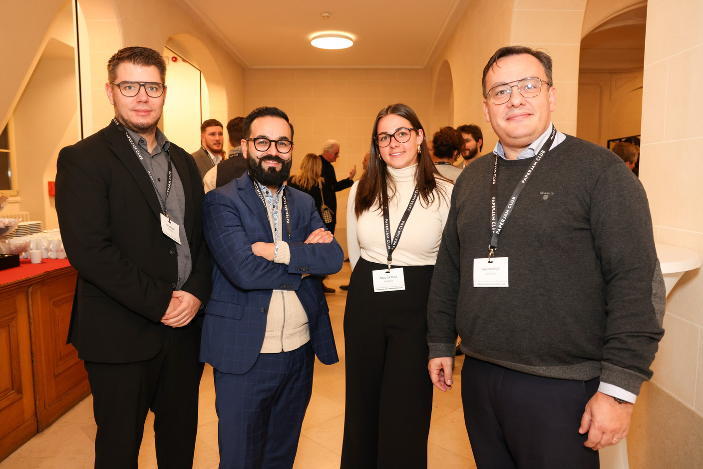 Alex Bohler, Bruno Mendes, Tiffany Da Silva et Pedro Barrico (Spuerkeess). (Photo: Eva Krins/Maison Moderne)