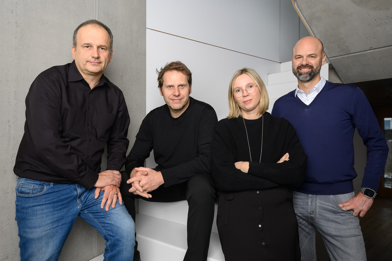 From left: Maurice Bley, Jean-Claude Welter, Laury Mersch and Guittou Muller, the four partners of the newly formed Forma Architectes.  Photo: Julien Swol