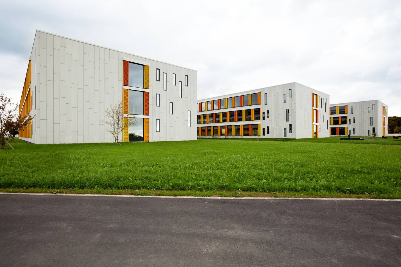 A secondary school in Junglinster, designed by G+P Muller. Photo: Julien Swol