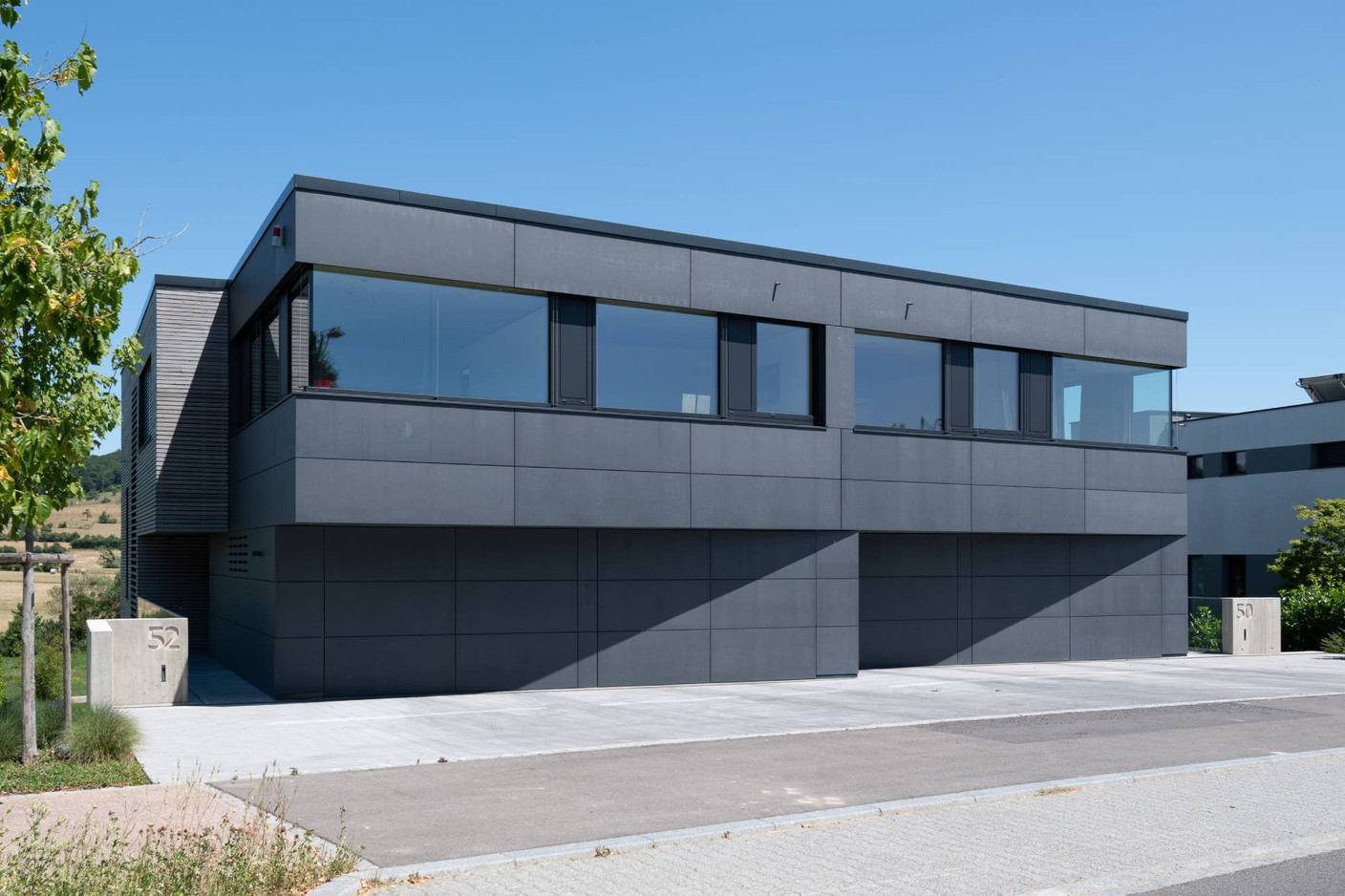 Single-family homes in Oberanven, designed by G+P Muller. Photo: Julien Swol