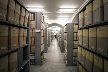 Environ un kilomètre linéaire d’archives ont été endommagés par l’eau. (Photo: Maison Moderne/Archives)