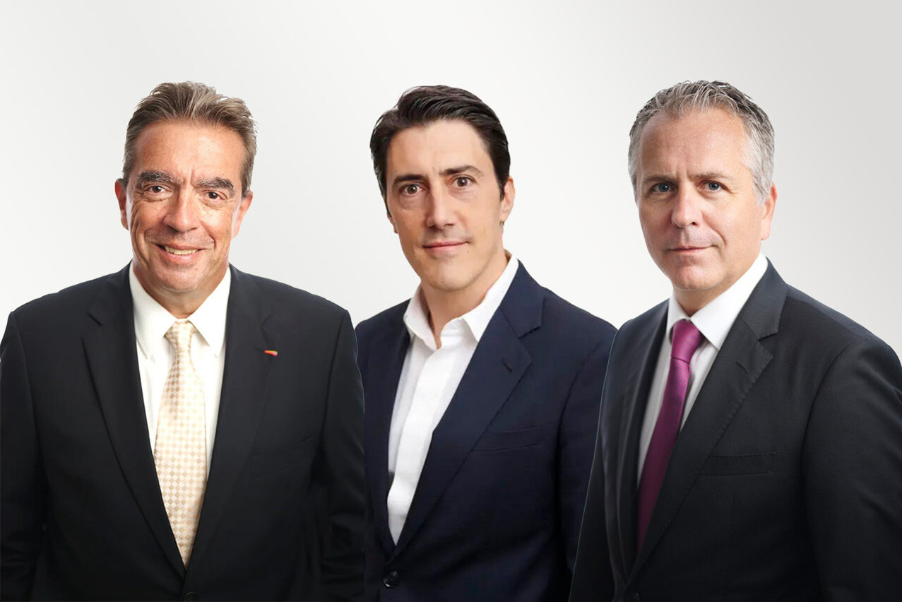 Vincent Gombault, Ingmar Vallano and Benoît Verbrugghe have announced the final close of Clipway Secondary Fund I, or CSF I, at $6.4bn. The firm describes this as the largest initial fundraising round ever completed in the private equity secondary market.  (Photo: Clipway. Montage: Paperjam)