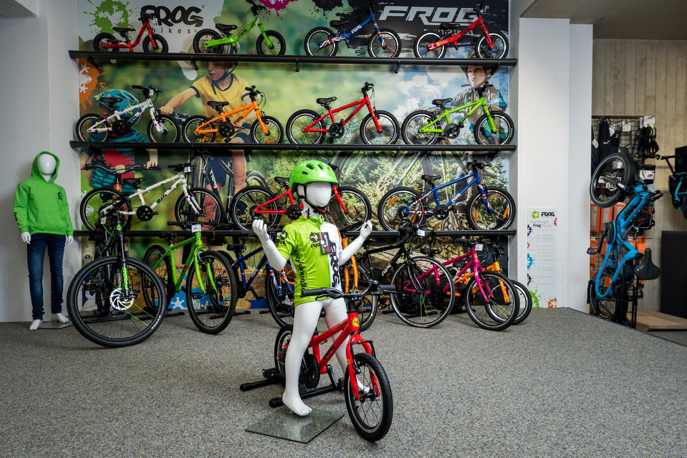 L’entreprise a choisi de travailler avec des vélos légers de la marque Frog, adaptés à la morphologie des enfants. (Photo: Nader Ghavami)