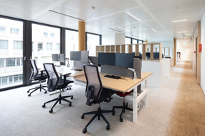 Les bureaux profitent d’un large apport de lumière naturelle. (Photo: Guy Wolff/Maison Moderne)